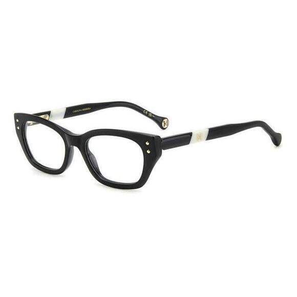 NWT Carolina Herrera HER-0192-80S-50 Black 50mm Eyeglasses